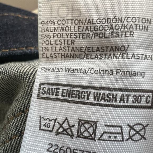 Topshop Moto Womens Tally Flare Jeans Dark Wash Indigo Sz 28 Stretch Dark Wash - Picture 10 of 12